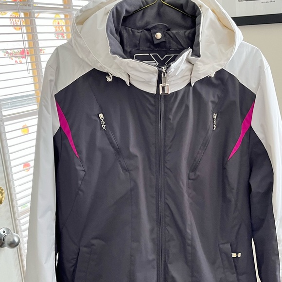 ZEROXPOSUR NWOT AUTHENTIC WOMEN’S WEATHER SYSTEM DETACHABLE HOOD JACKET - Picture 1 of 17